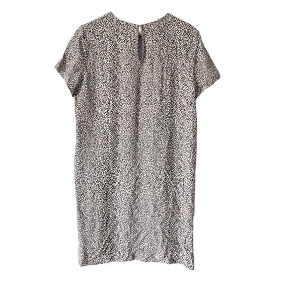 Jenni Kayne Mini Dress Leopard Print T-Shirt Shift Size M Viscose Quiet Luxury - Picture 4 of 9